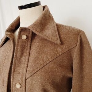 70’s Brown Jersey Knit Leisure Suit Western Vintage Cowgirl funky